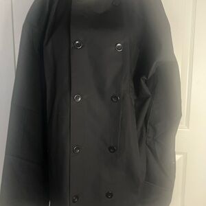 Men's Classic Black Double-Breasted Jacket